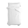 Duvet cover set HappyFriday Basic Kids White 2 Pieces