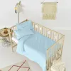 Duvet cover set HappyFriday Basic Kids Blue Baby Crib 2 Pieces