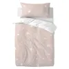 Duvet cover set HappyFriday Basic Kids Pink Baby Crib 2 Pieces