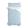 Duvet cover set HappyFriday Basic Kids Blue Single 2 Pieces