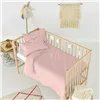 Duvet cover set HappyFriday Basic Kids Light Pink Baby Crib 2 Pieces