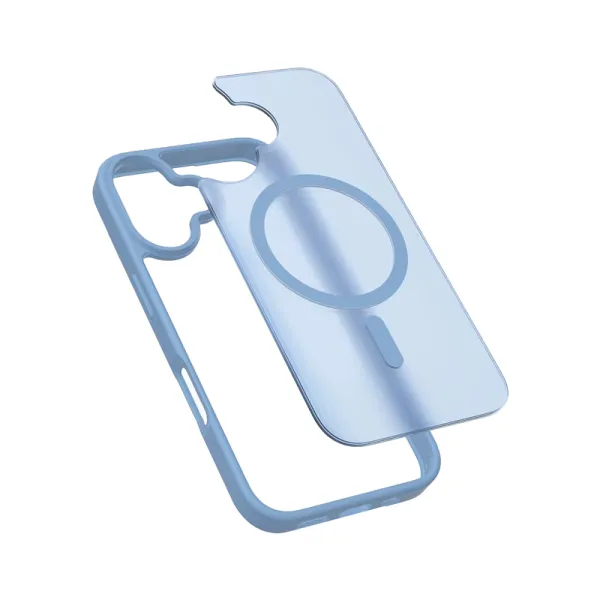 Crong Hybrid Matte Magnetic - MagSafe iPhone 17 Case (Blue)