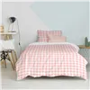 Duvet cover set HappyFriday Basic Kids Pink Single Gingham 2 Pieces