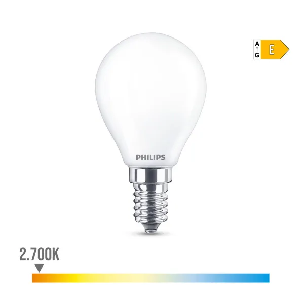 Светодиодная лампочка Philips E 6.5 W 6,5 W 60 W E14 806 lm Ø 4,5 x 8 cm (2700 K)