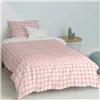 Duvet cover set HappyFriday Basic Kids Pink Single Gingham 2 Pieces