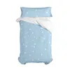 Duvet cover set HappyFriday Basic Kids Blue Single 2 Pieces