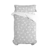 Duvet cover set HappyFriday Basic Kids Grey Single 2 Pieces