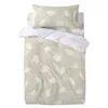 Duvet cover set HappyFriday Basic Kids Beige Baby Crib 2 Pieces