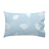 Duvet cover set HappyFriday Basic Kids Blue Baby Crib 2 Pieces