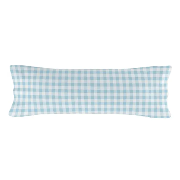 Duvet cover set HappyFriday Basic Kids Blue Single Gingham 2 Pieces