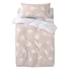 Duvet cover set HappyFriday Basic Kids Pink Baby Crib 2 Pieces