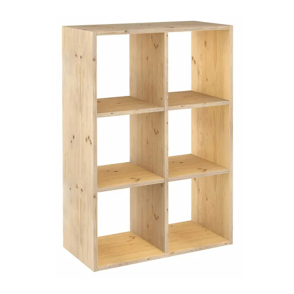 Hyllyt Astigarraga Dinamic 6 Ruskea Luonnollinen Mäntypuu 70,8 x 33 x 105,4 cm Kuutiot Modulaarinen