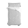 Duvet cover set HappyFriday Basic Kids Grey Single 2 Pieces