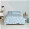 Duvet cover set HappyFriday Basic Kids Blue Single 2 Pieces