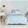 Duvet cover set HappyFriday Basic Kids Blue Single 2 Pieces