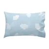 Duvet cover set HappyFriday Basic Kids Blue Baby Crib 2 Pieces