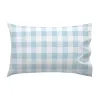 Duvet cover set HappyFriday Basic Kids Blue Baby Crib Gingham 2 Pieces