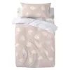 Duvet cover set HappyFriday Basic Kids Pink Baby Crib 2 Pieces