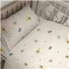 Duvet cover set HappyFriday Mini Animals Multicolour Baby Crib 2 Pieces