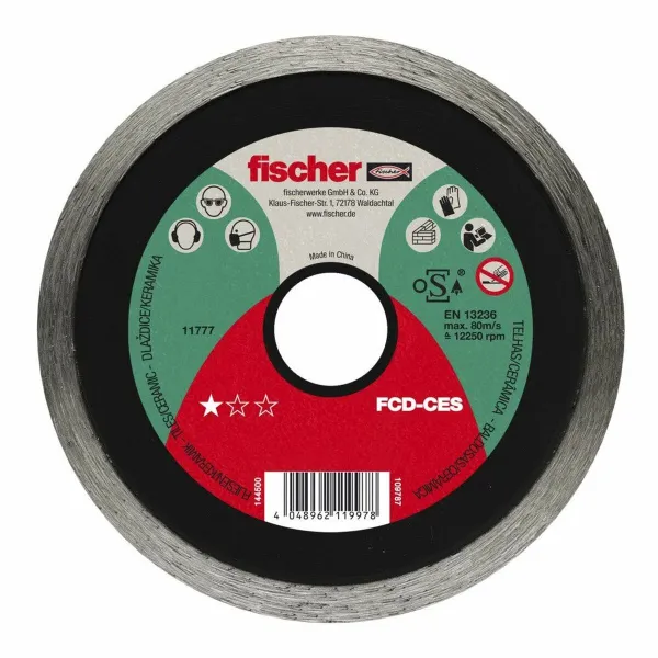 Deimantinis pjovimo diskas Fischer 115 x 1,6 x 22,23 mm