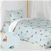 Duvet cover set HappyFriday Mini dinosaur Multicolour Single 2 Pieces