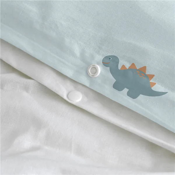 Duvet cover set HappyFriday Mini dinosaur Multicolour Single 2 Pieces