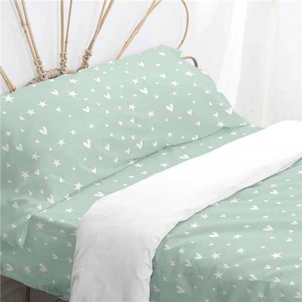 Duvet cover set HappyFriday Mini Fairy dust  Multicolour Single 2 Pieces