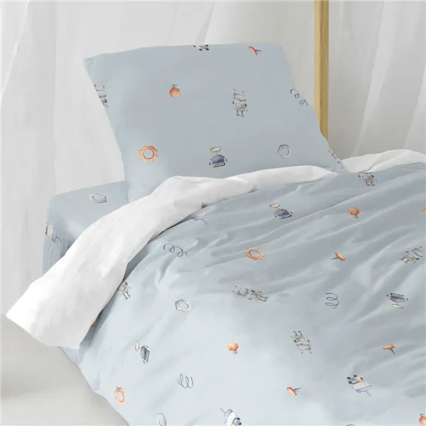 Duvet cover set HappyFriday Mini Nut Multicolour Single 2 Pieces