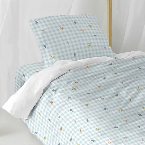 Duvet cover set HappyFriday Mini Weather Multicolour Single 2 Pieces