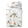 Duvet cover set HappyFriday Mini savanna Multicolour Baby Crib 2 Pieces