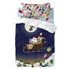 Duvet cover set HappyFriday XMAS Multicolour Baby Crib 2 Pieces