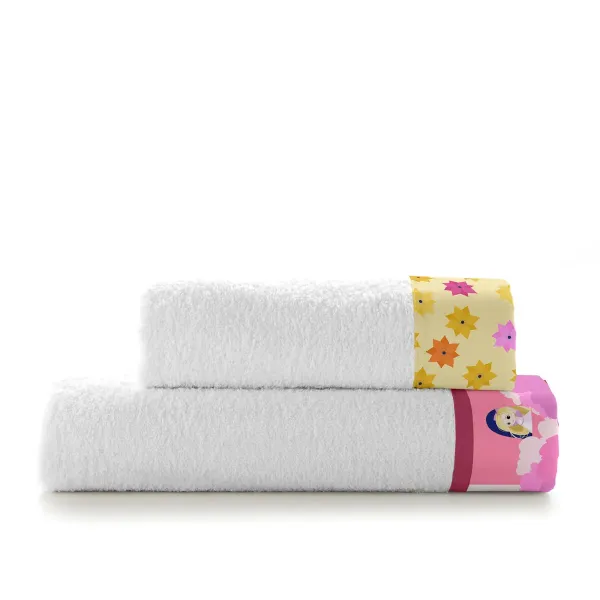 Towel set HappyFriday Mr Fox Long Braid Multicolour 2 Pieces