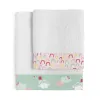 Towel set HappyFriday Moshi Moshi Hola Multicolour 2 Pieces