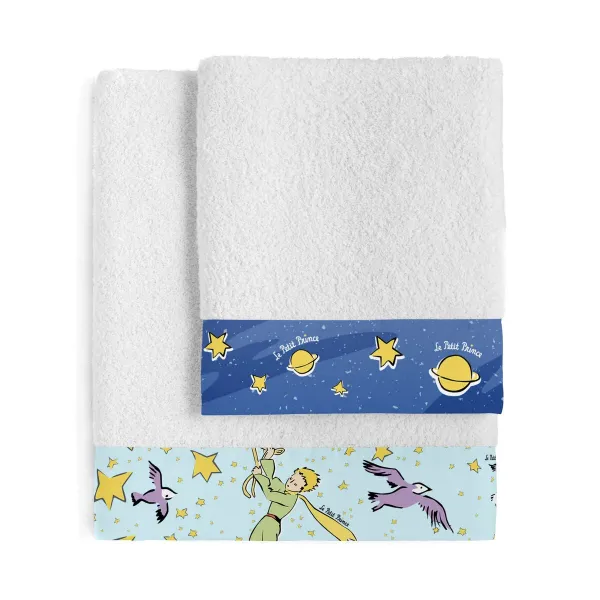 Towel set HappyFriday Le Petit Prince Migration Multicolour 2 Pieces