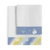 Towel set HappyFriday Le Petit Prince Univers Multicolour 2 Pieces