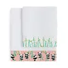 Towel set HappyFriday Moshi Moshi Panda Garden Pink 2 Pieces