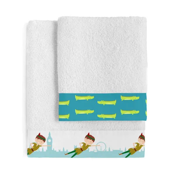 Towel set HappyFriday Mr Fox Flying Boy Multicolour 2 Pieces