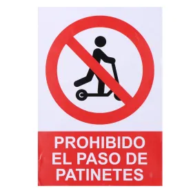 Знак Normaluz Prohibido acceder con patinete Винил 21 x 30 cm