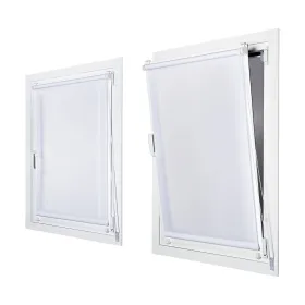 Rullaverhot Stor Planet Clip&Fix Night&Day Valkoinen 150 x 180 cm