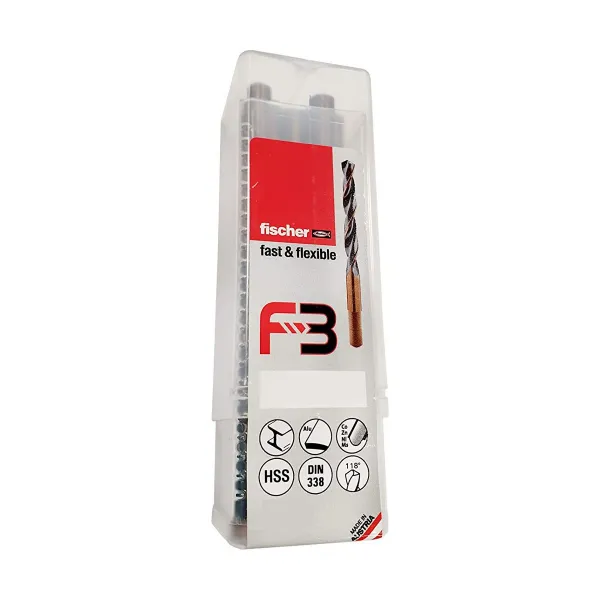 Metalinis grąžtas Fischer f3 hss-r din Ø 11,5 MM (5 vnt.)