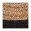 Carpet Atmosphera Black Ø 120 cm Jute
