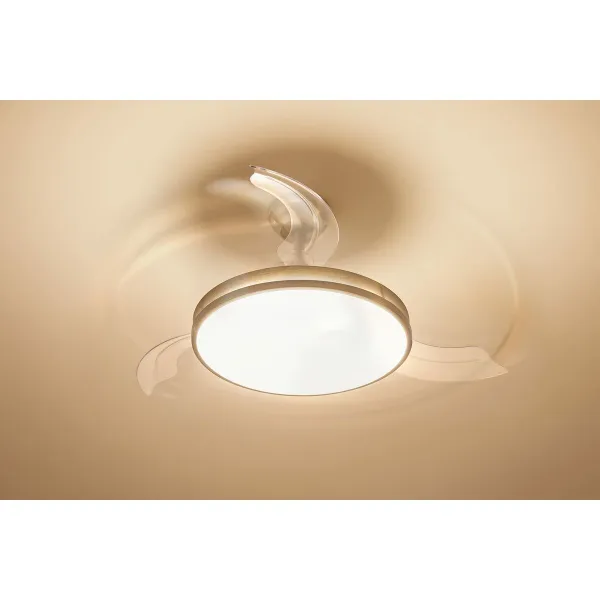 Kattotuuletin valolla Philips Atlas 35 W 28 W 4500 Lm nikkeli (2700 K)