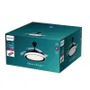 Plafondventilator met licht Philips Atlas Melns 35 W 28 W 4500 Lm (2700 K)