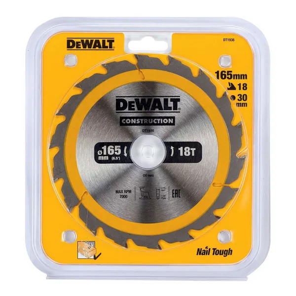 Pjovimo diskas Dewalt dt1936-qz 165 x 30 mm