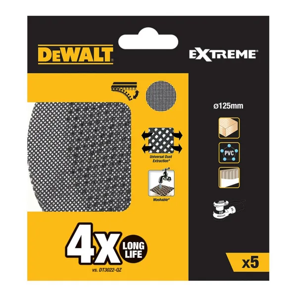 Наждачная бумага для шлифовальной машины Dewalt dtm8560-qz 60 g Ø 125 mm 5 штук