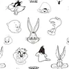 Nordic cover Looney Tunes Looney B&W White black 175 Threads 260 x 240 cm