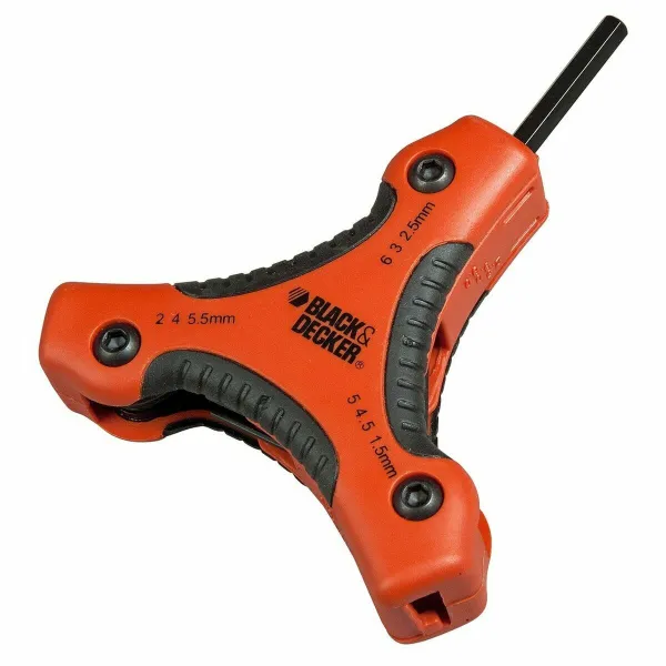 Sulankstomi šešiakampiai raktai Black & Decker bdht0-71628