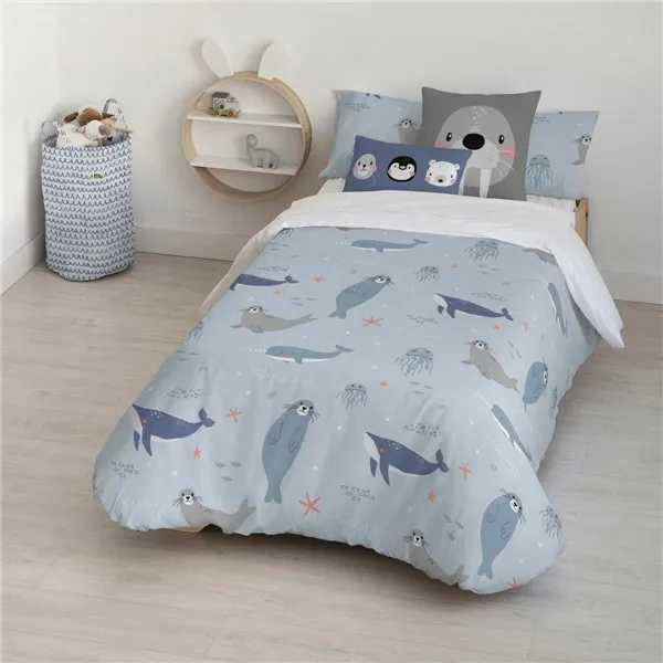 Nordic cover Kids&Cotton Tabor Small Blue 175 Threads 180 x 220 cm 180 x 240 cm