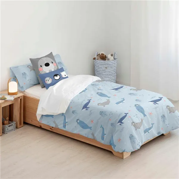 Nordic cover Kids&Cotton Tabor Small Blue 175 Threads 180 x 220 cm 180 x 240 cm