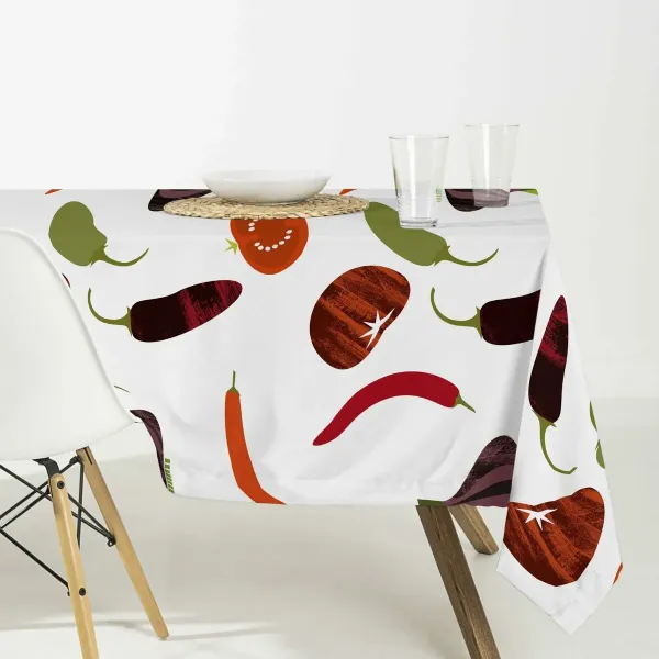 Tablecloth HappyFriday Veggies Multicolour 150 x 150 cm